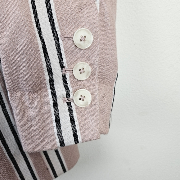 Free People Blazer with Pink and Black Stripes - Picture 5 of 10